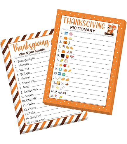 Thanksgiving Pass The Gift Game - Party Game Sign For Family, Friends, Office Parties, Group Fun (GEPS01) - View #5