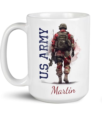 Amazon.com: US Army Star Coffee Mug/Cup with 12" x 18" US Army Star Double  Sided Polyester Flag - Gift Boxed : Home & Kitchen