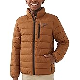 Reebok Boys Puffer Jacket - Midweight Quilted Insulated Winter Coat - Water and Wind Resistant Winter Jacket for Boys