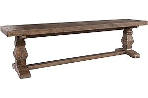 Kosas Home Quincy Bench, 66", Desert Gray
