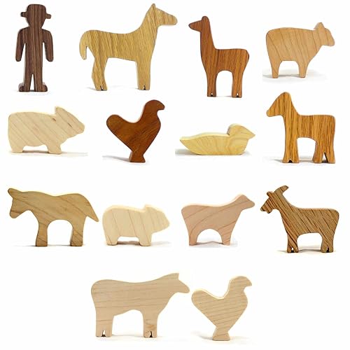 handmade wooden farm sets