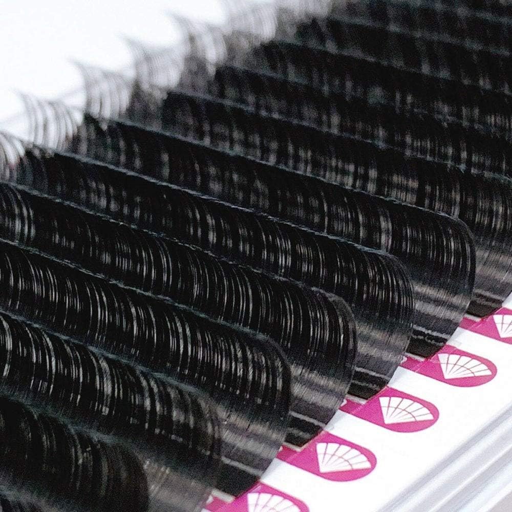 Noir Volume Lashes Russian Volume Lashes Individual 0.07 D curl 14mm Eyelash Extensions, Black - Image 3