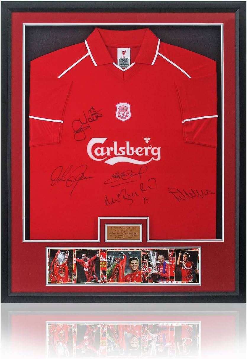 liverpool fc framed shirts