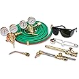 Flame Tech Complete Medium-Duty Cutting, Welding, and Heating Outfit, Oxy Acetylene Torch Kit, Cuts up to 5", Welds up to 1.25" Steel, Victor Compatible Tool Set, Tested in The USA