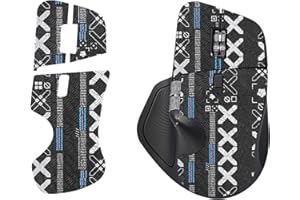 NOUKAJU Mouse Grip Tape Full Coverage for Logitech MX Master 4, Mouse Anti Slip Grip Tape,Self-Adhesive PreCut Sweat-Resistan