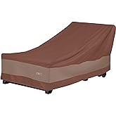 DUCKCOVERS Ultimate Waterproof 80 Inch Patio Chaise Lounge Chair Cover, Patio Furniture Covers