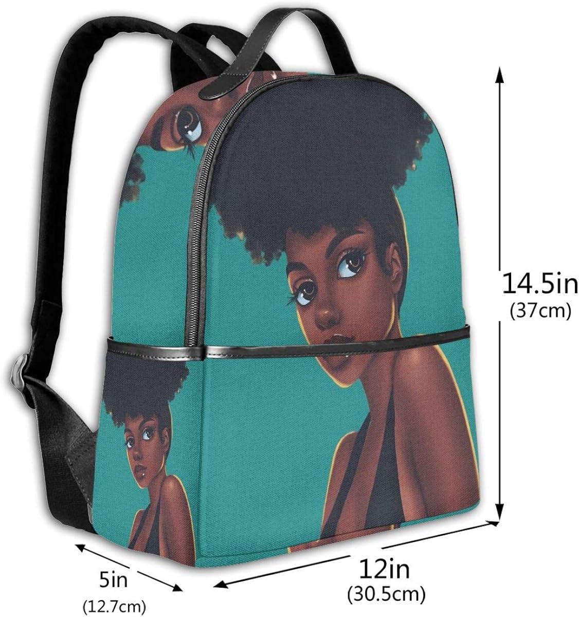 afro puff backpack