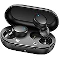 MOZOTER S8 Mini Wireless Earbuds Bluetooth 5.3 in Ear Light-Weight Headphones,60Hrs Playtime Ear Buds with Charging Case,Smart Ring,Fitness Tracker Premium Sound with Deep Bass for Sport-Black
