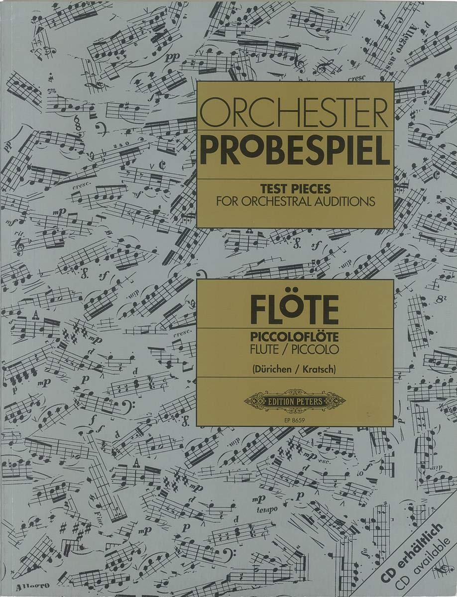 Test Pieces for Orchestral Auditions (Flute and Piccolo) (EP8659): Sammlung wichtiger Passagen aus der Opern- und Konzertliteratur