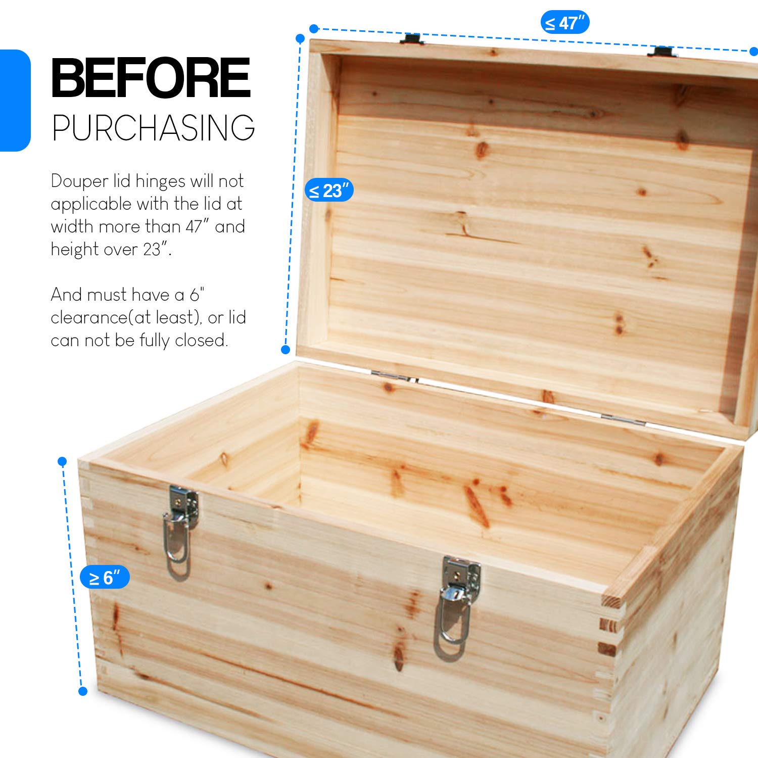Douper Soft Close Lid Support Hinges 70N120N Automatic Slow Lowering