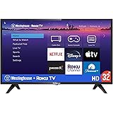 Westinghouse Roku TV - 32 Inch Smart TV, 720P LED HD TV with Wi-Fi Connectivity and Mobile App, Flat Screen TV Compatible wit