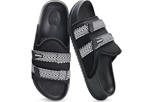 KuaiLu Mens Orthotic Sandals Comfortable Arch Support Fabric Sandal Slippers Shoes Man Casual Summer Cushion Slides Slip On Indoor Outdoor - Ultra-soft Comfort Fit Footbed