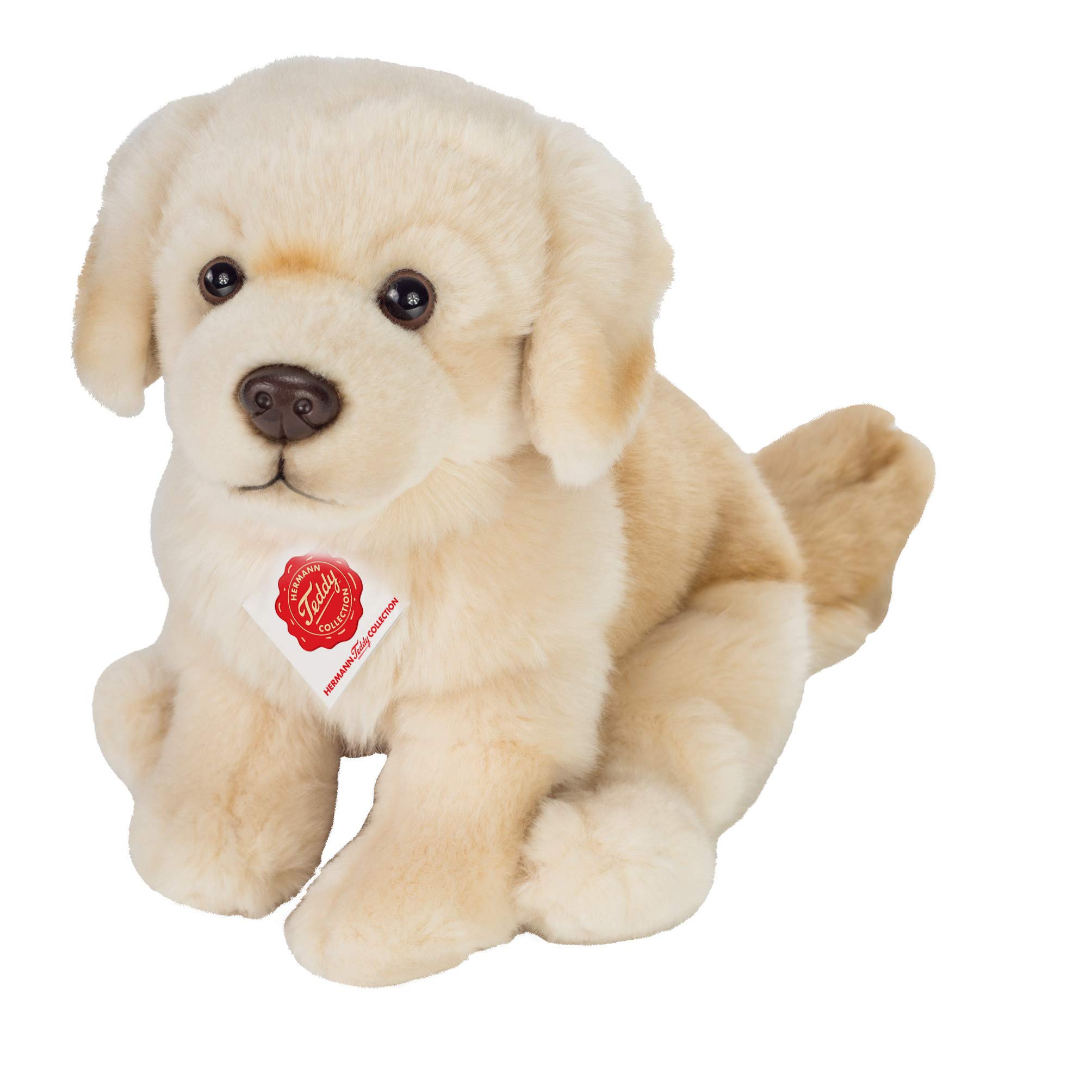Teddy Hermann 91955 Dog Golden Retriever 9,8"/25 cm, Sitting, Soft Toy, Plush Toy