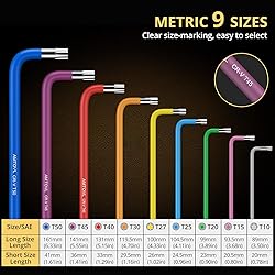 AMTOVL Star Allen Wrench Set, 9PCS Star Key