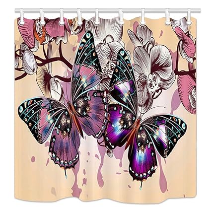 Amazon Com Nymb Spring Floral Wild Flower Butterfly Shower