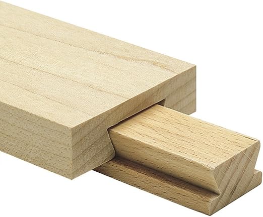 Rockler 24877 Classic Wood Center Mount Drawer Slide 2 Piece