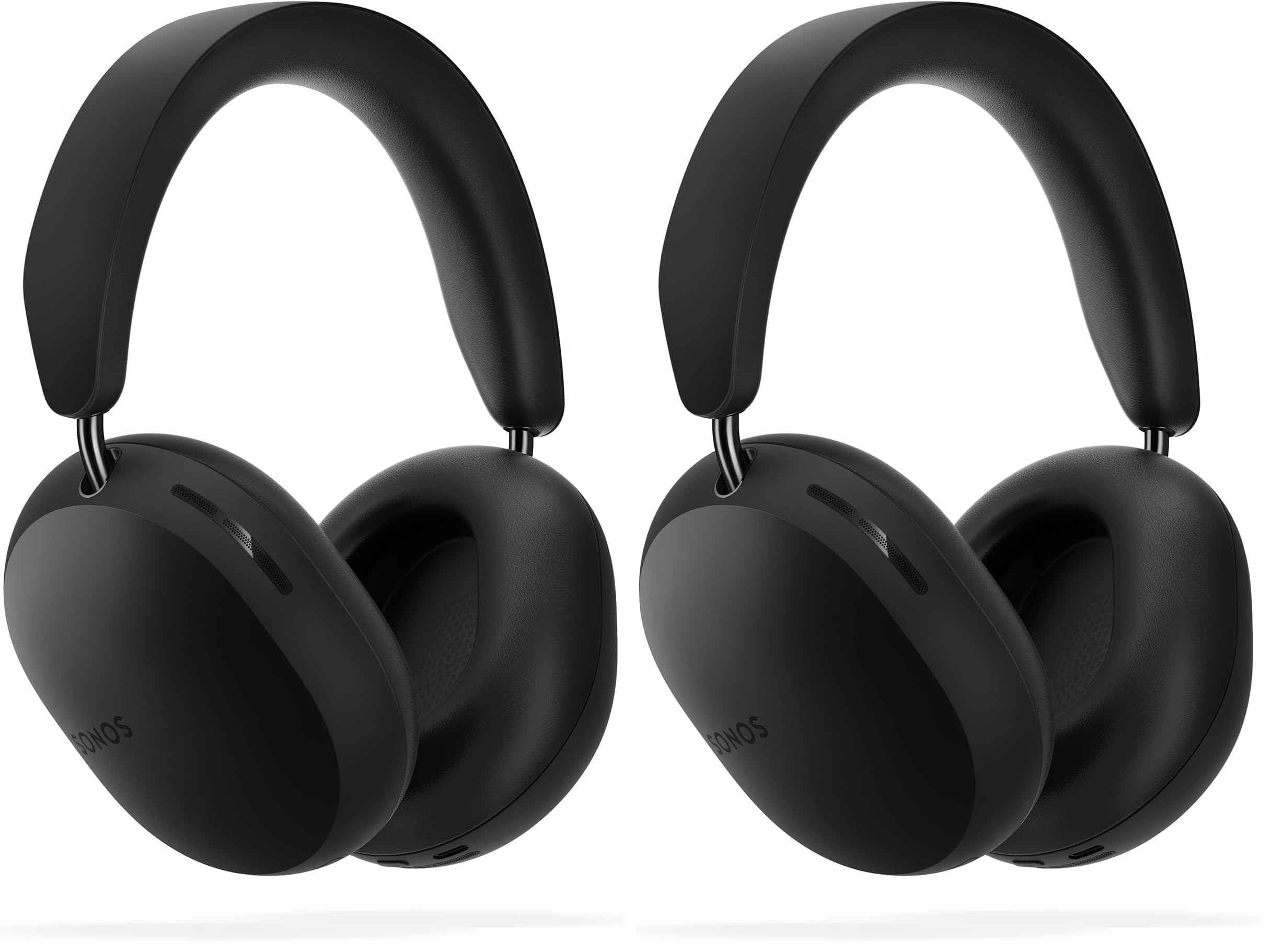 Sonos Ace | Noise Cancelling Wireless Over-Ear Headphones with Bluetooth, 30-Hour Battery Life, Spatial Audio, Dolby Atmos, Dynamic Head Tracking - Black (Pack of 2)