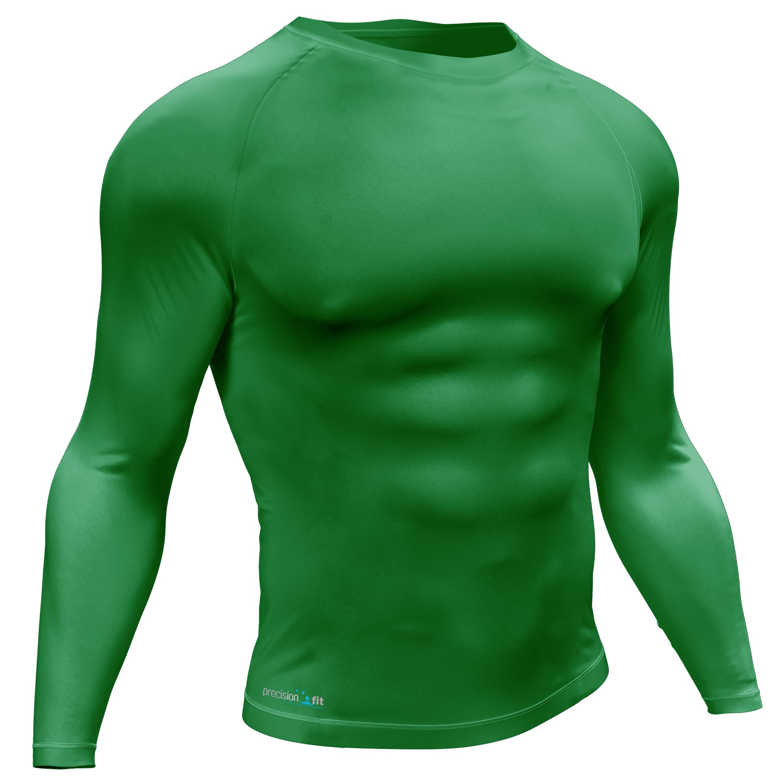 Precision Unisex Prb041mg Essential Baselayer Long Sleeve Shirt Adult, Green, M EU