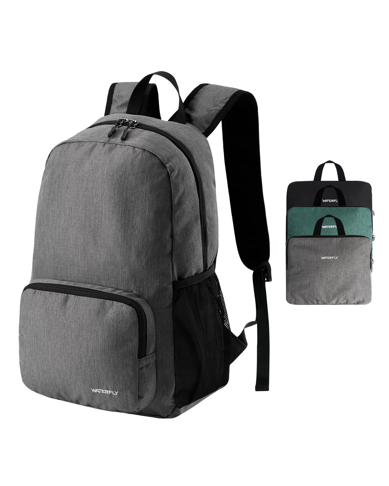 Waterfly 20L Foldable Backpack Daypack: Packable Travel Backpack Folding Rucksack Lightweight for Hiking City Walk Men Women