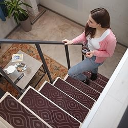 Stair Treads for Wooden Steps 15pcs - 8x30in Carpet