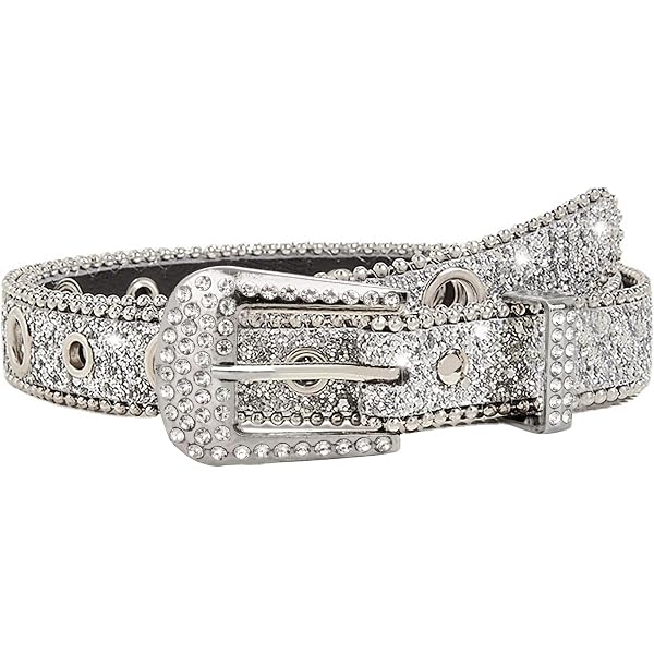 OVOY Cowgirl Bling Rhinestone Leather Belts for Women and  display picture 1