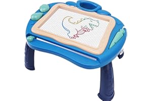 Hiitytin Magnetic Drawing Board for Toddlers 1-3, Colorful Erasable Doodle Board for Kids, Educational Learning Baby Toys Birthday Gifts for 1 2 3 Year Old Girls Boys, Blue