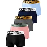 HUOPAOSHUO 7011 Men's flat cornered underwear softlight and comforttable Moisture wicking youth boxs briefs five pack