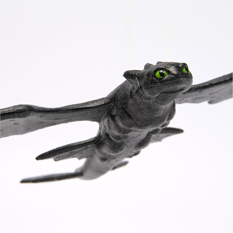 - Figurine Volante Krokmou 38 Cm - Figurine Articulée Krokmou Qui Vole Quand On La Lance - Cadeau Enfant - Jouet Enfant 4 Ans Et + Inspiré Du Film How To Train Your Dragon