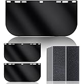 3 Pack Face Shield Replacement Lens, 15.5'' x 8'' Welding Shield Compatible with Hobart 770580, Face Shield for Grinding and Cutting, Tinted Full Face Shield, Star Wars Helmet Face Shield for Cosplay