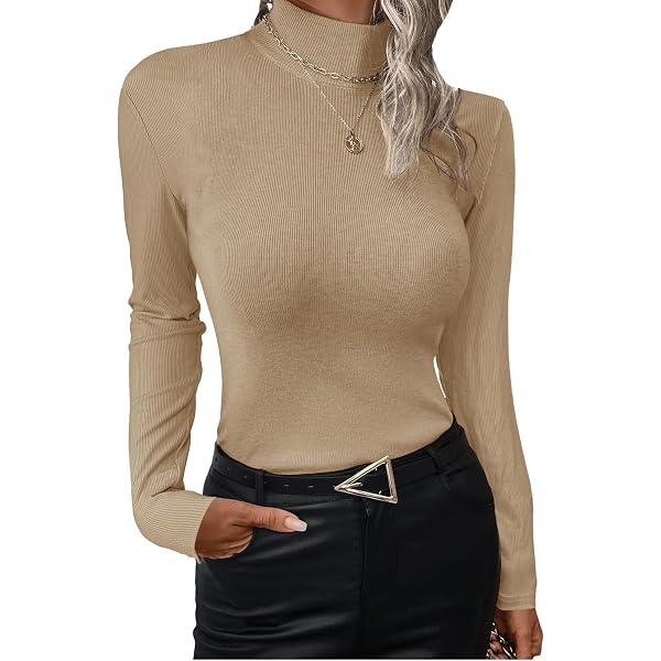 Haut Thermique Femme Col Roulé Manches Longues Ekouaer - Chaleur Douce Et Confort Hiver S-XXL
