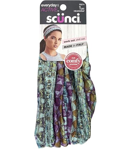 Bandeau Scunci No Slip Grip Reversible - Motif Love Wins, Noir, Femme
