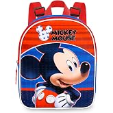 Mickey Mouse Mini Backpack for Kids - 11" w Adjustable Straps | Disney Mickey Small Backpack for Travel Preschool ~ Fits Girls, Boys, Toddlers, Adults