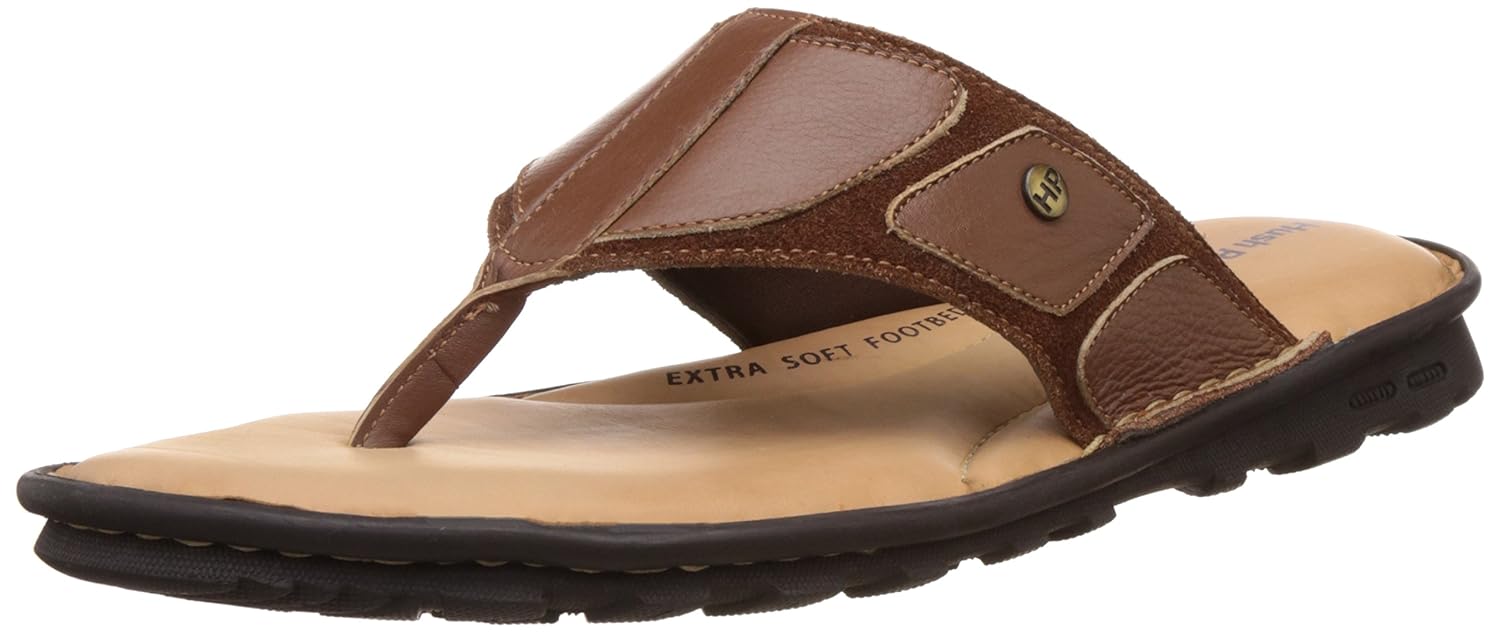 hush puppies men's rebound leather flip flops thong sandals