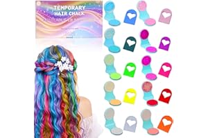 YABACADO Hair Chalk for Girls 10 Colors Washable Temporary Fluorescent Hair Dye Birthday Halloween Christmas Gifts for Girls Kids Age 5-13 Years Old