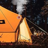 aleawol Tent Stove Jack Kit 300°C Silicone Stainless Base Wood Burner Camping view 8