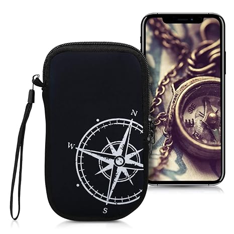 kwmobile Handytasche für Smartphones M - 5,5' - Neopren Handy Tasche Hülle Cover Case Schutzhülle - 15,2 x 8,3 cm Innenmaße