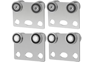 BIAXJUNY 4 Wheel Trolley Assembly Rollers, Bearing Trolley Assembly for Use with 1-5/8" Wide and All 1-5/8" or Taller Strut Channel(4 Pack)