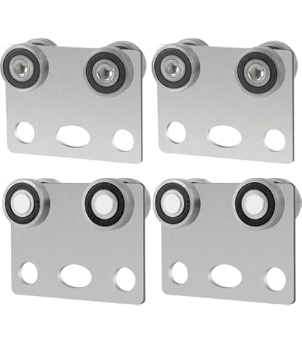 BIAXJUNY Heavy Duty Steel Trolley Roller Wheels Limit Trolley Assembly Positioning For Unistrut Strut Channel With 1-5/8" Wide And All 1-5/8" Or Taller Strut Channel (2Pack