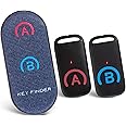 Basic Key Finder with Thinner Receivers & Advanced Fabric Remote, Simjar 80dB+ RF Item Locator with 131ft Working Range in Open Space, for Keys Wallet Bag Luggage