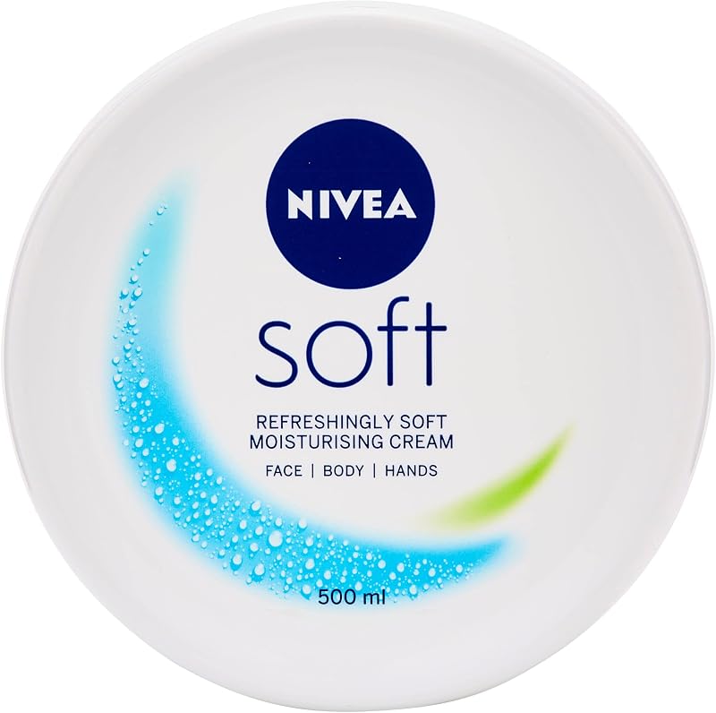 Creme macio (1 x 500 ml), multiusos, com óleo de jojoba e vitamina E, hidratante intensivo para cuidados de pele para o rosto, corpo e mãos, sem parabenos