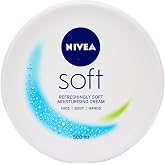 Nivea Soft Light Moisturising Cream | 300ml/10.14 Fl Oz (Pack of 1) | 48-Hour Hydration, All-Purpose Moisturiser with Vitamin E and Jojoba Oil, Vegan Formula Day Cream