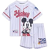 Disney T-Shirt and Mesh Shorts Outfit Set Infant to Big Kid Sizes (12 Months - 10-12)