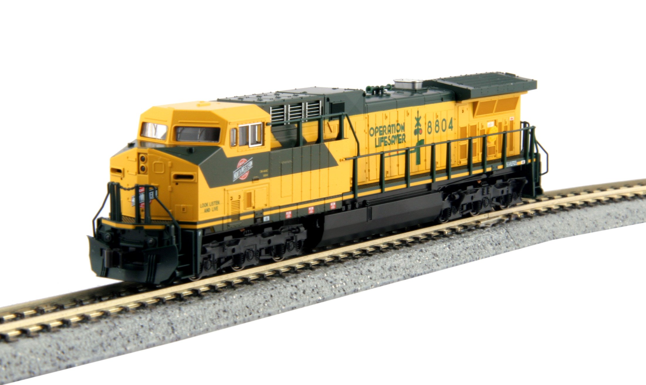 Locomotive Diesel USA KATO AC4400 CNW Chicago North Western 8819 - Échelle N - Neuve
