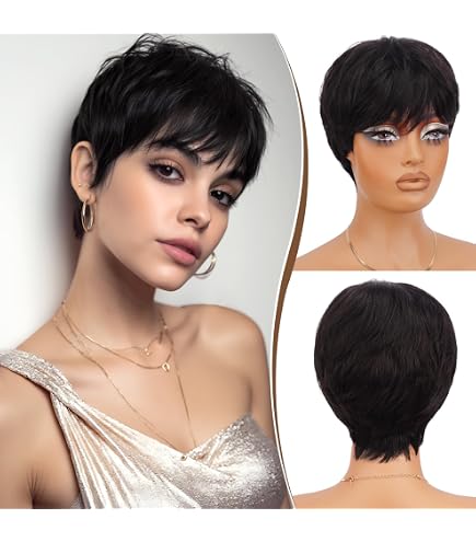 Amazon.com : Freetress Equal 100% Human Hair Wig - Janice  display picture 3