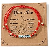 72ore Evil Eye Bracelets for Women Good Luck Protection Bracelet Healing Gemstone Bracelet Chain String Bead Bracelets Evil Eye Jewelry Gift for Birthday Christmas