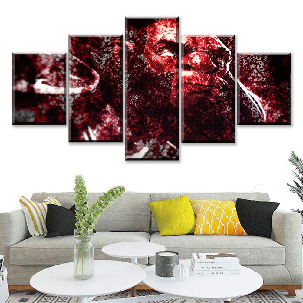 5 Piece HD Picture Dota 2 Game Poster Wall Sticker Game Paintings Artwork Canvas Art for Home Decor 