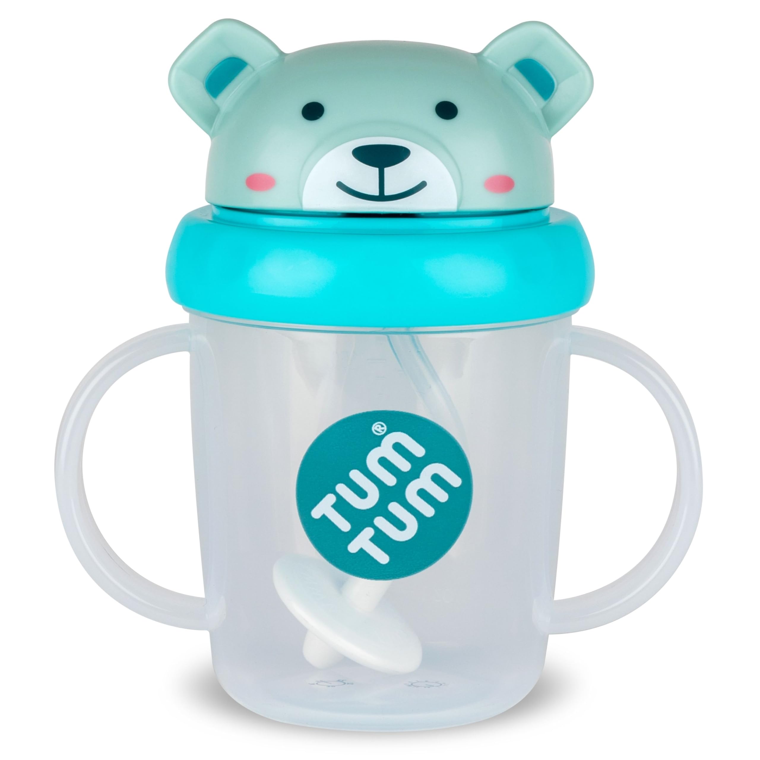 TUM TUM Tippy Up Free Flow Sippy Cup (No Valve), Sippy Cup for Toddlers, 200ml, BPA Free (Boris Bear S3) — image 1