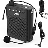 JFH Voice Amplifier for Teachers, Mini Voice Amplifier with Wired Microphone, Portable Megaphone Speaker Headset System for Teaching and Speaking, Support Music Playing,Recording,Personal PA System