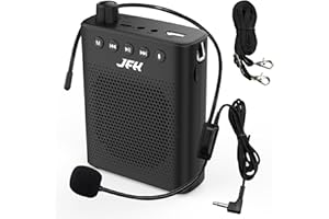 JFH Voice Amplifier for Teachers, Mini Voice Amplifier with Wired Microphone, Portable Megaphone Speaker Headset System for Teaching and Speaking, Support Music Playing,Recording,Personal PA System