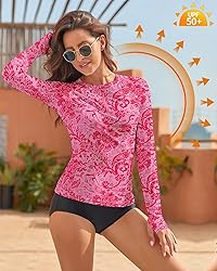 WOWENY Women Rash Guard Sleeveless Swim Shirts UPF